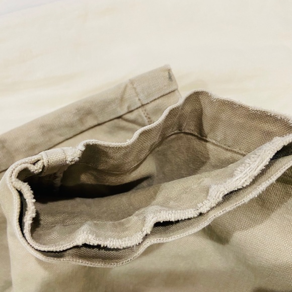 N5-ORVIS Classic Khaki Flat Front Heavy Cotton Canvas Pants - Picture 15 of 16